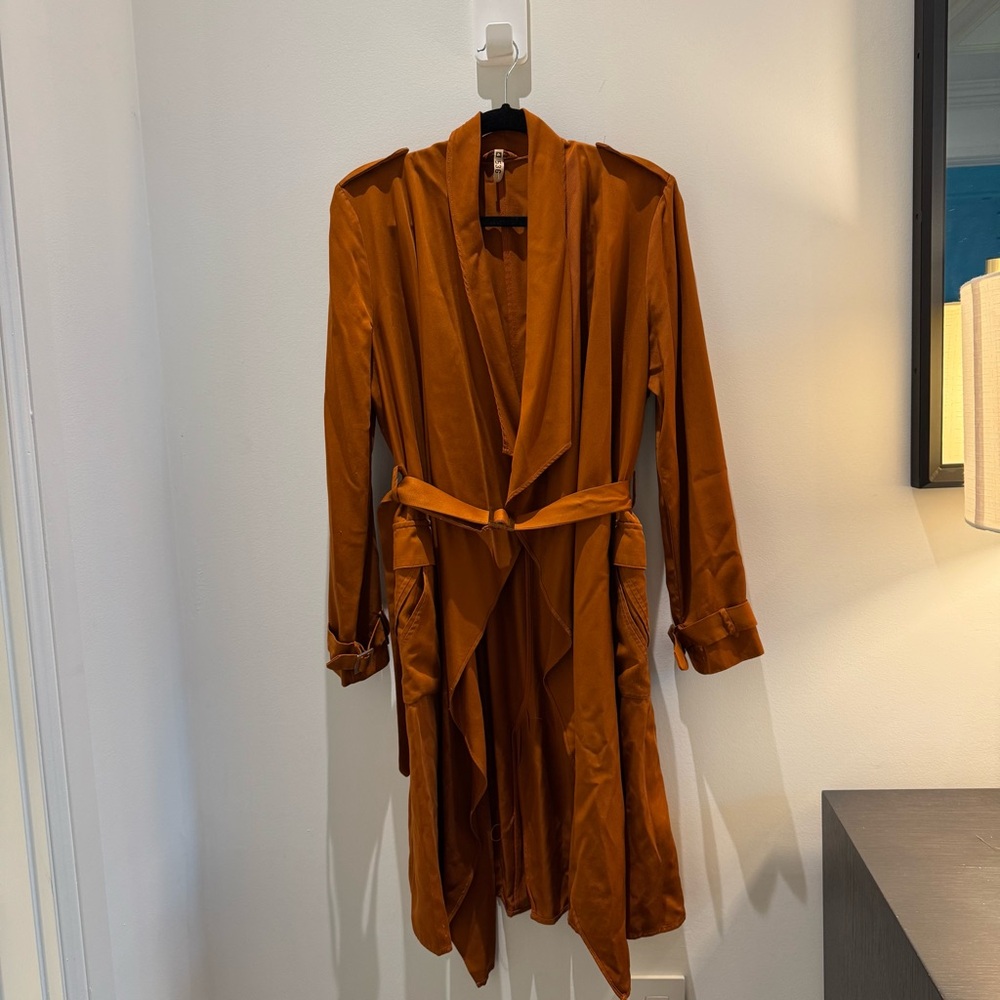 ZARA — TRENCH COAT IN BURNT ORANGE